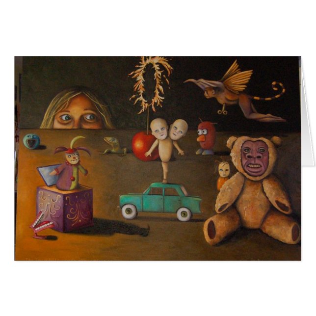 Incrediblecreepytoys [1] hälsningskort (Framsidan Horizontal)