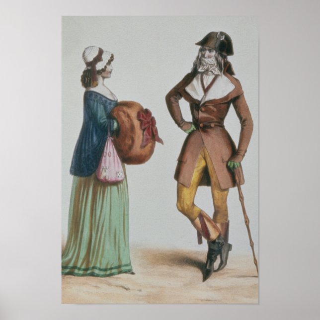 ’Incroyable et Merveilleuse’, c.1775 Poster (Framsidan)