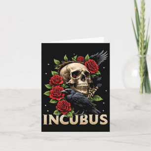 Incubus Kråka Lämnat Skullblomma Halloween-figur 2 Kort