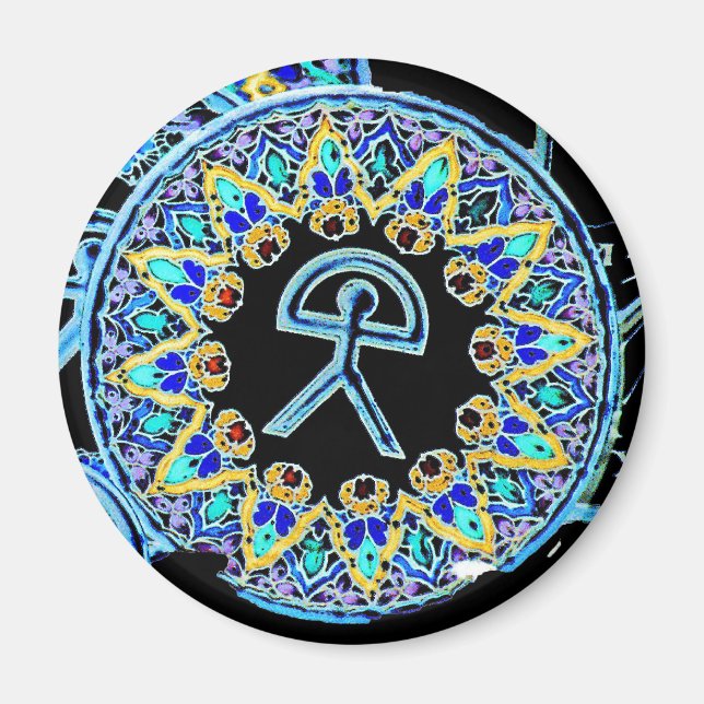 Indalo Man Cermaics, Almeria, Spanien Magnet (Framsidan)