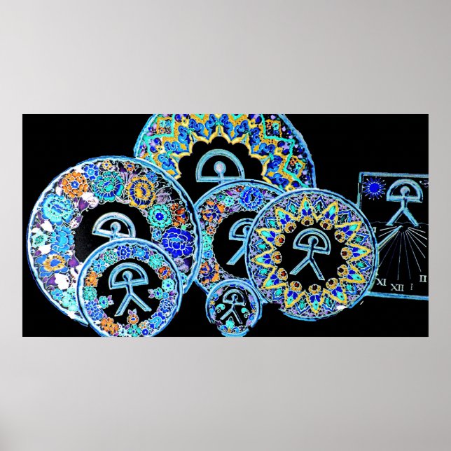 Indalo Man Cermaics, Almeria, Spanien Poster (Framsidan)