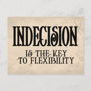 Indecision Vykort