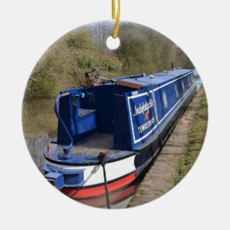 Indefatigable Narrowboat Julgransprydnad Keramik
