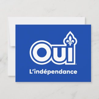 Indépendance du Québec OUI Vykort