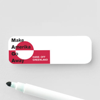 Independant Greenland Namnbricka