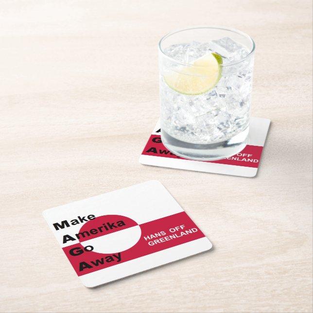 Independant Greenland Underlägg Papper Kvadrat (Insitu)