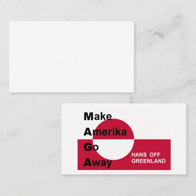 Independant Greenland Visitkort (Fram/baksida)