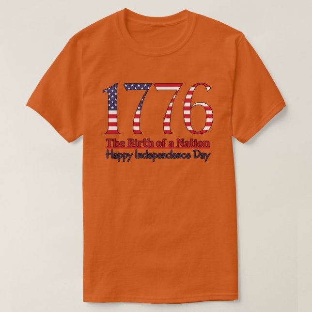 Independence day 1776 t shirt (Design framsida)