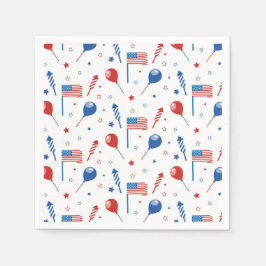 Independence day 4 juli pappersservett