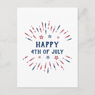 Independence day 4 juli: Patriotisk amerikan Helg Vykort