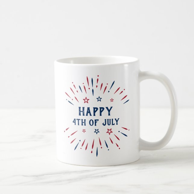 Independence day 4 juli: Patriotisk amerikan Kaffemugg (Höger)