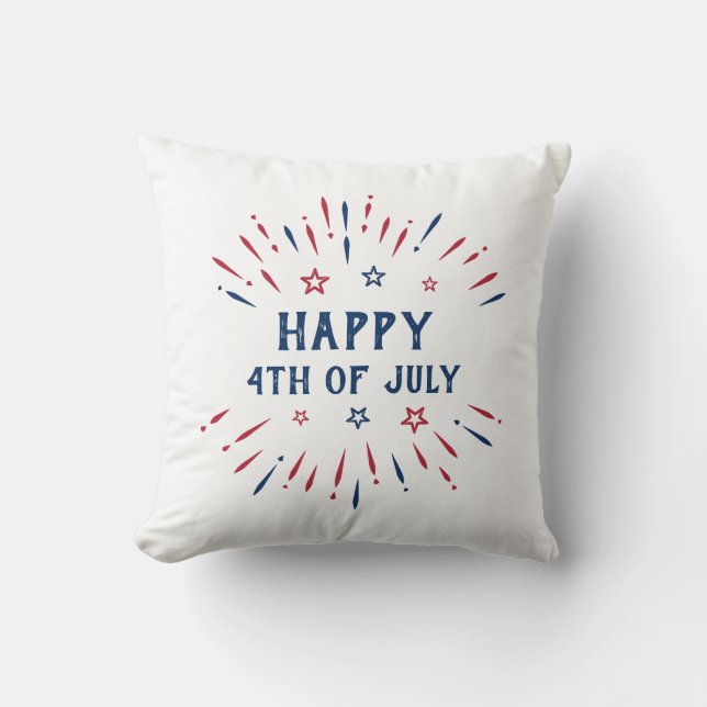 Independence day 4 juli: Patriotisk amerikan Kudde (Framsida)
