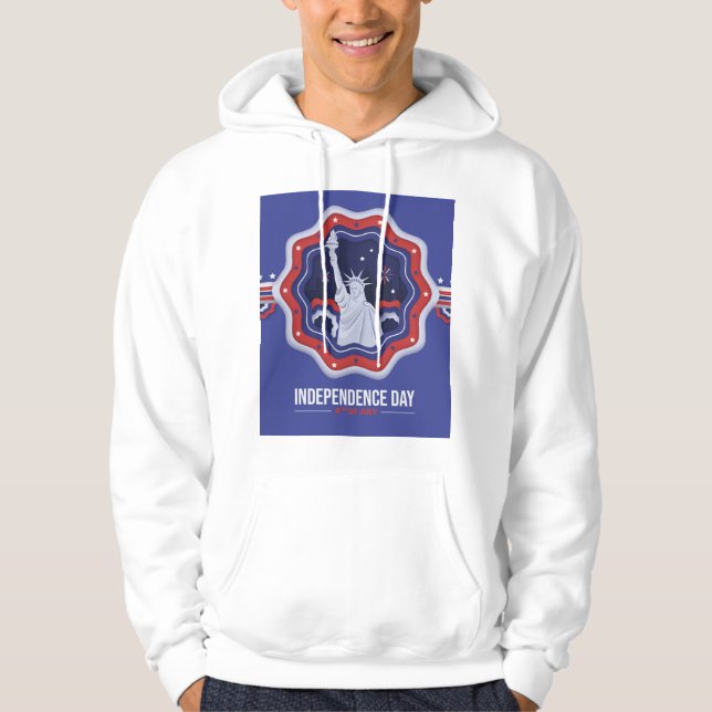 Independence day 4 juli T-Shirt Design Hoodie (Framsida)