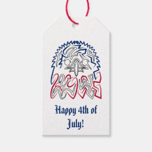 Independence day American Eagle Presentetikett