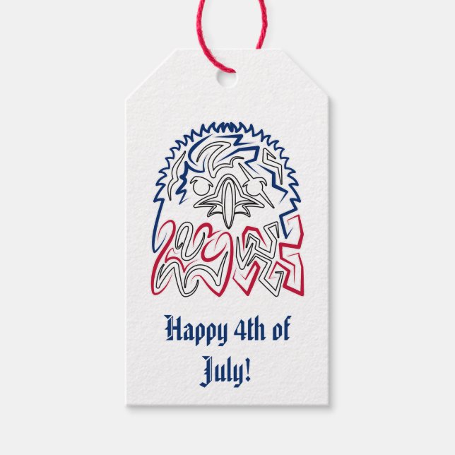 Independence day American Eagle Presentetikett (Framsidan)