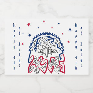 Independence day American Eagle Spritflaskor Etikett