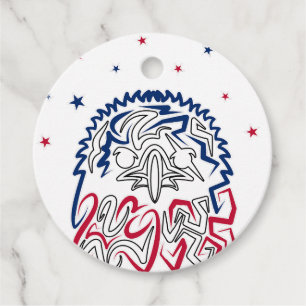Independence day American Eagle Stars Gåvor Etiketter