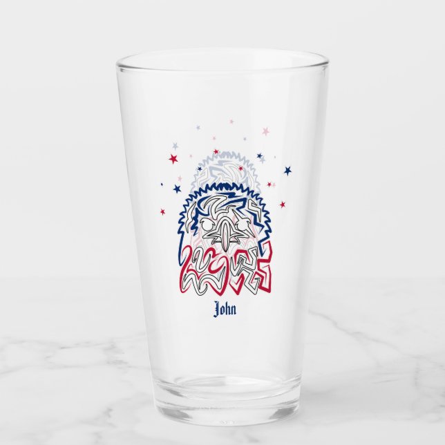 Independence day American Eagle Stars Glaskopp (Framsida)