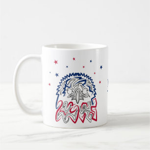Independence day American Eagle Stars Kaffemugg