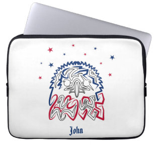 Independence day American Eagle Stars Laptop Fodral