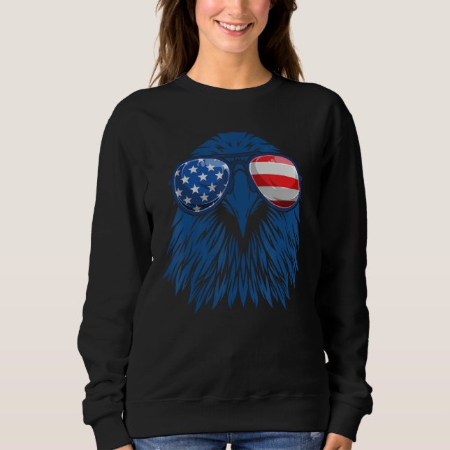 Independence Day American Flag Eagle 4th Of July T Shirt (Framsida)