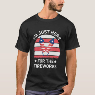 Independence day är här för fyrverkerierna t shirt