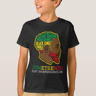 Independence day Black Kung Manar Boys Kids Youth T Shirt