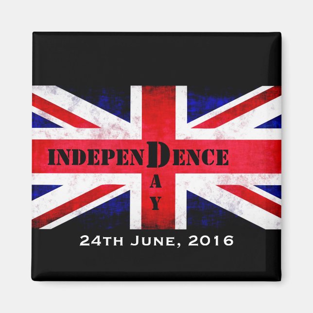 Independence day Brexit Anpassningsbar 26.6.2016 Magnet (Framsidan)