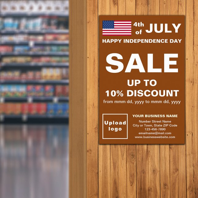 Independence day Business Sale Brown Poster (Skapare uppladdad)