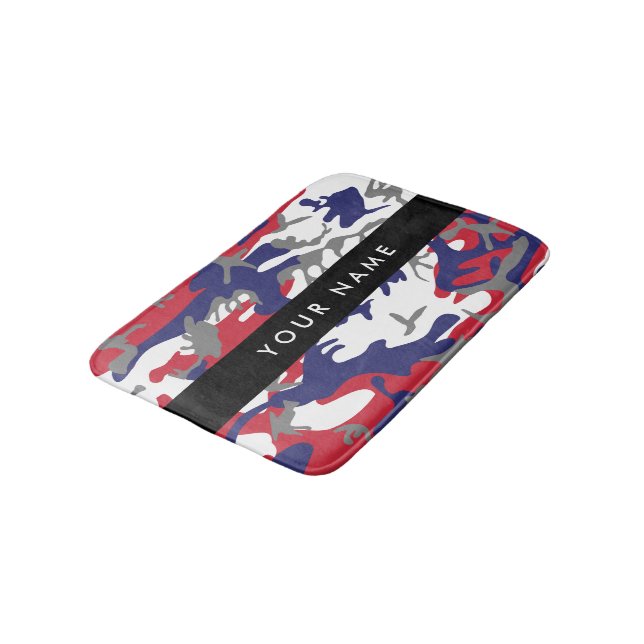 Independence day Camouflage Ditt namn anpassar dit Badrumsmatta (Vinklad)