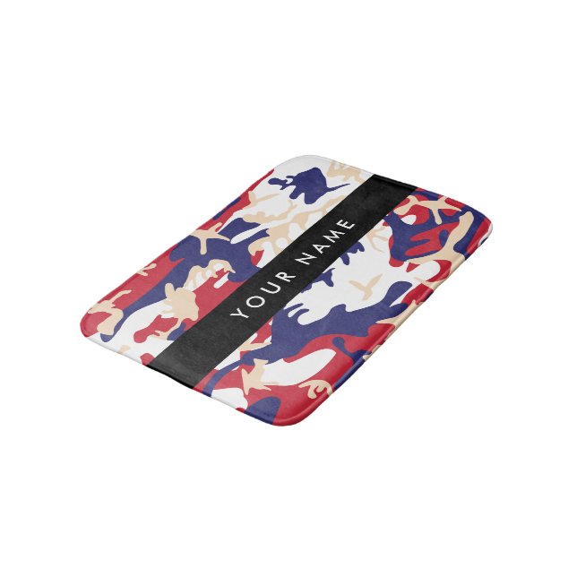 Independence day Camouflage Ditt namn anpassar dit Badrumsmatta (Vinklad)