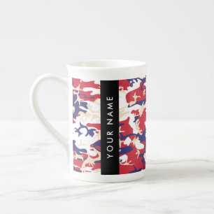 Independence day Camouflage Ditt namn anpassar dit Benporslin Mugg