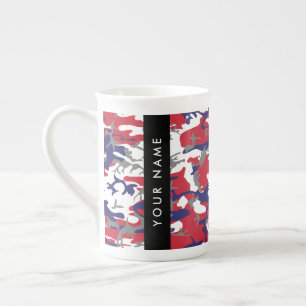 Independence day Camouflage Ditt namn anpassar dit Benporslin Mugg