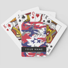 Independence day Camouflage Ditt namn anpassar dit Casinokort