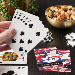 Independence day Camouflage Ditt namn anpassar dit Casinokort
