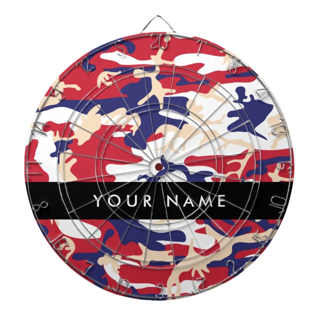 Independence day Camouflage Ditt namn anpassar dit Darttavla (Framsidan)