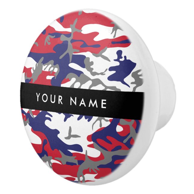 Independence day Camouflage Ditt namn anpassar dit Knopp (Höger)
