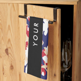 Independence day Camouflage Ditt namn anpassar dit Kökshandduk