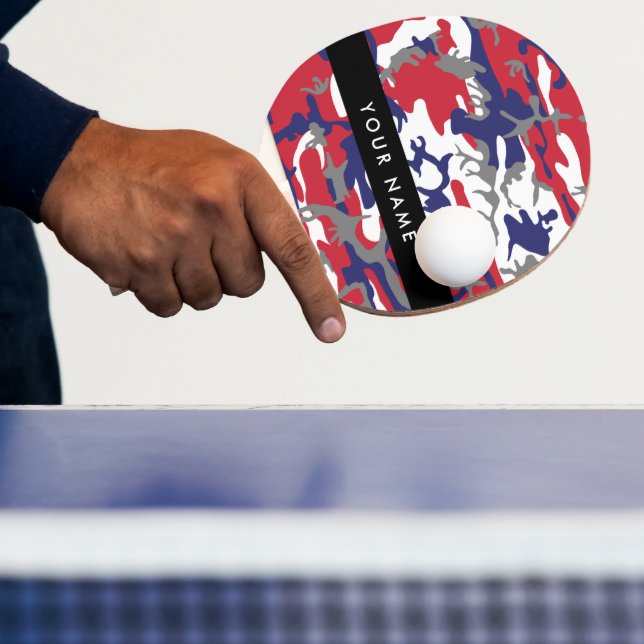 Independence day Camouflage Ditt namn anpassar dit Pingisracket (Insitu)