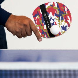 Independence day Camouflage Ditt namn anpassar dit Pingisracket