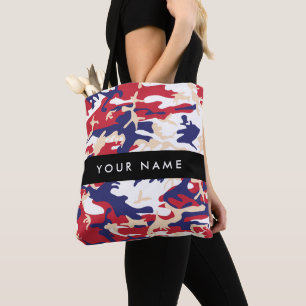 Independence day Camouflage Ditt namn anpassar dit Tygkasse