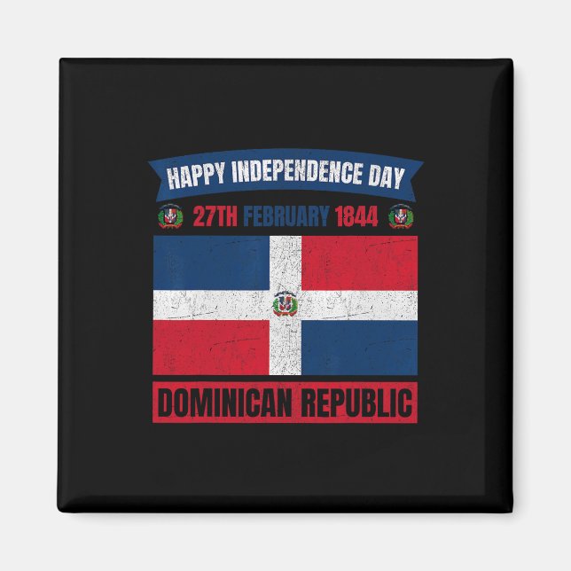 Independence day Dominikanska republiken Firande 5 Magnet (Framsidan)