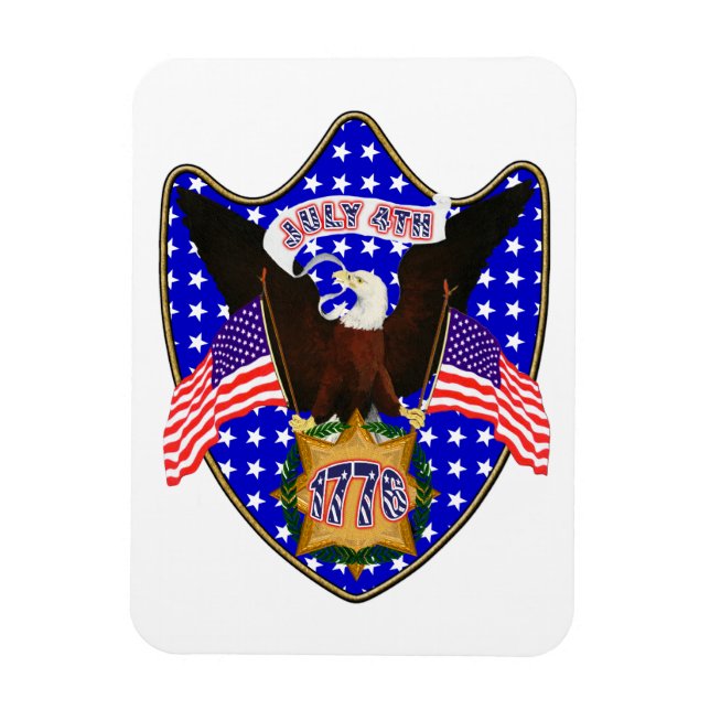 Independence day Eagle Magnet (Vertikal)