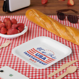 Independence day Firande Pappra Tallrikar