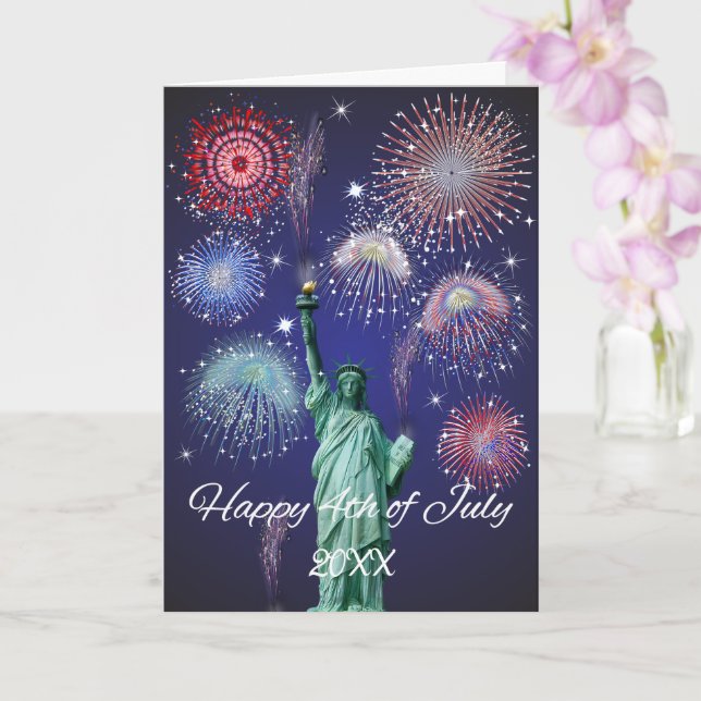 Independence day Fireworks Kort (Orkide)
