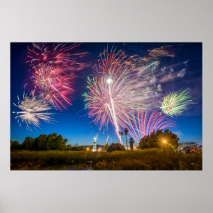 Independence day Fireworks - Suisun City, CA Poster