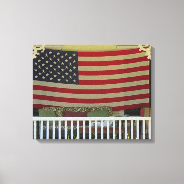 Independence day Flagga - Martha's Vineyard Canvastryck (Framsida)