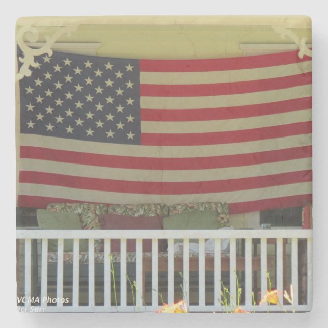 Independence day Flagga - Martha's Vineyard Stenunderlägg (Framsidan)