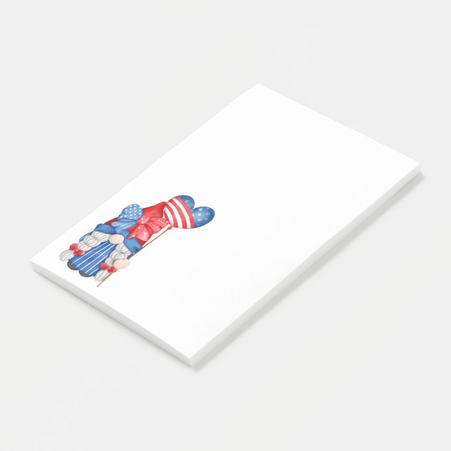 Independence day Gnome Notes Post-it Block (Vinklad)