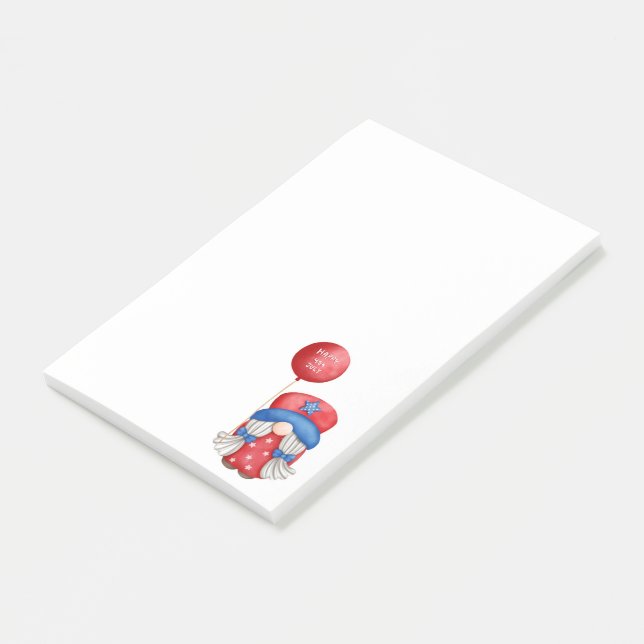 Independence day Gnome Notes Post-it Block (Vinklad)